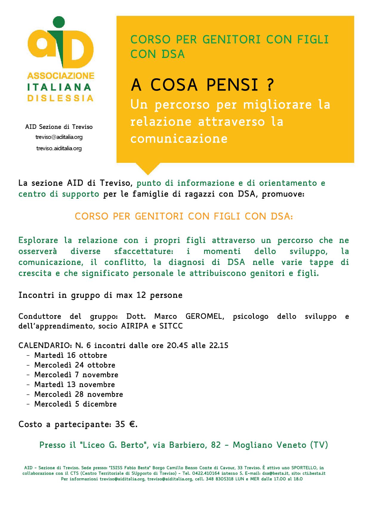 5 Corso Genitori DSA LiceoBerto