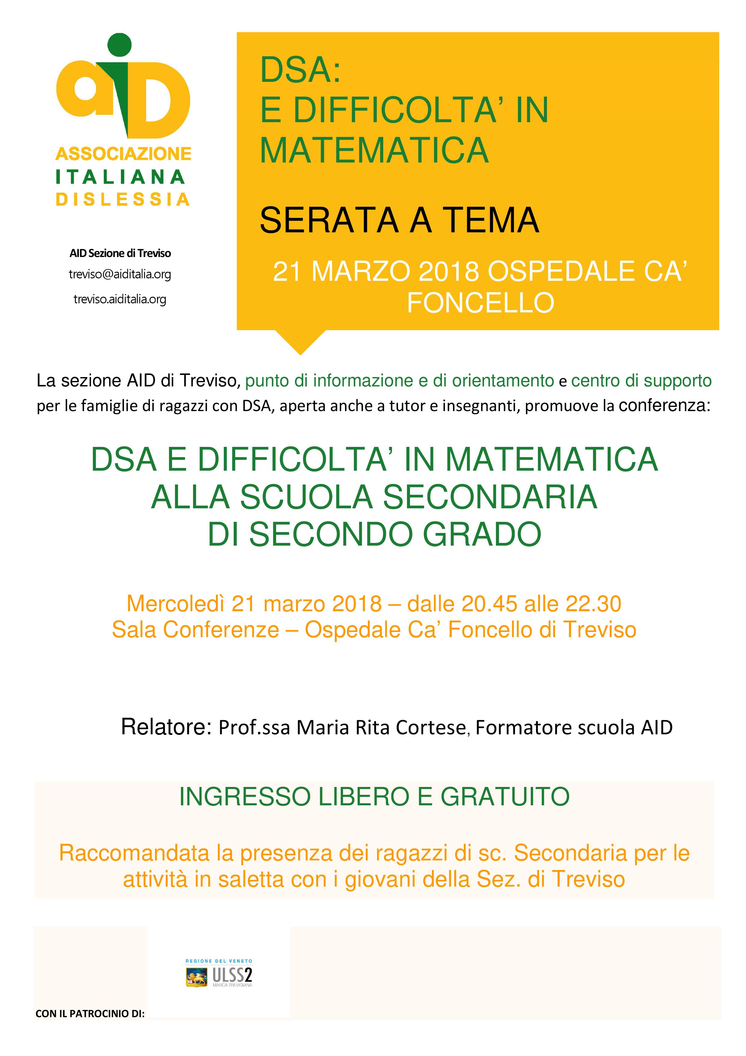 DSA E DIFFICOLTA IN MATEMATICA